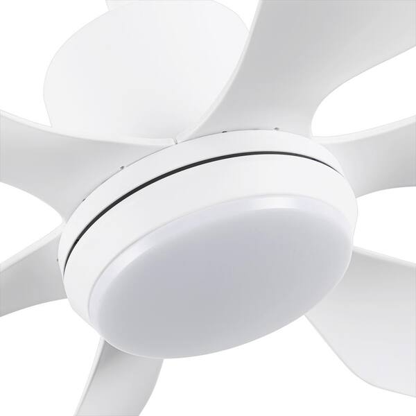 Breezary Aurora 66 in. Integrated LED Indoor White Ceiling Fans 