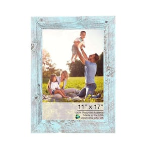 Josephine 11 in. x 17 in. Rustic Blue Picture Frame