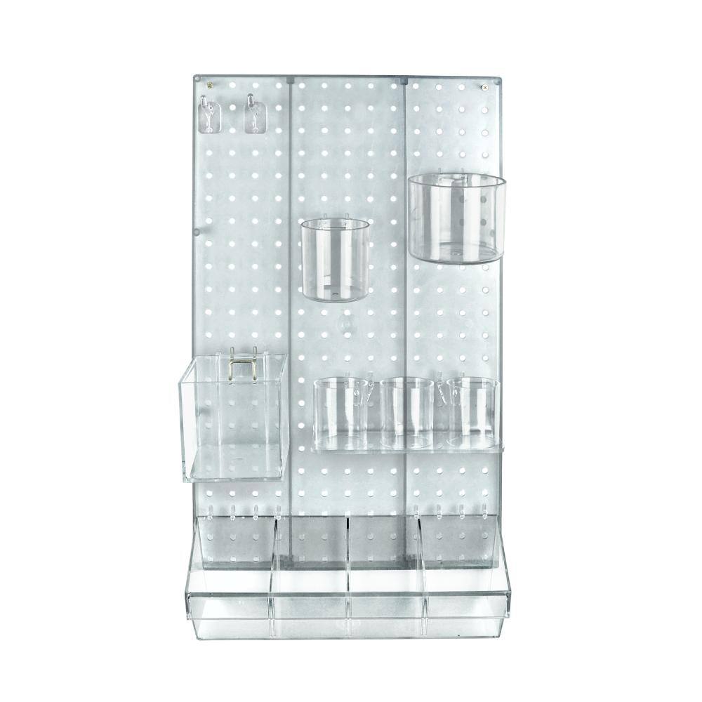 "The DIY Multi-Purpose 12-Piece Pegboard Wall Organizer Kit with One Panel and Accessory Assortment (13.5""W x 22""H)" price history on PriceWatchPro
