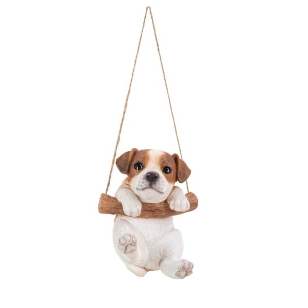 HI-LINE GIFT LTD. Jack Russell Terrier Puppy Hanging Statue