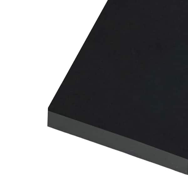 48 in. X 96 in. X 0.50 in. Smooth Black Waterproof Polyethylene HDPE Sheet