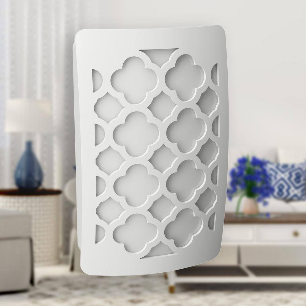 White Tangier Pattern Plug-In Night Light Cover