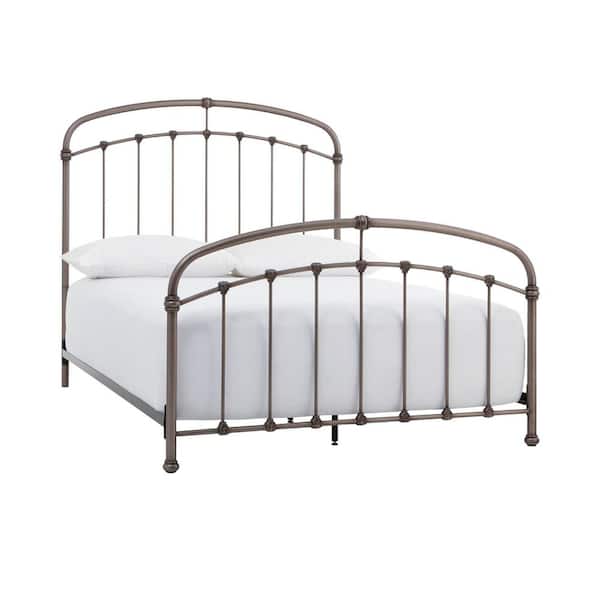 Home Decorators Collection Cloverly Pewter Metal Queen Bed (61.75 in W. X 59 in H.)