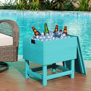 HDPE 2-Gal. Capacity Food and Beverage Cooler in Tiffany Blue