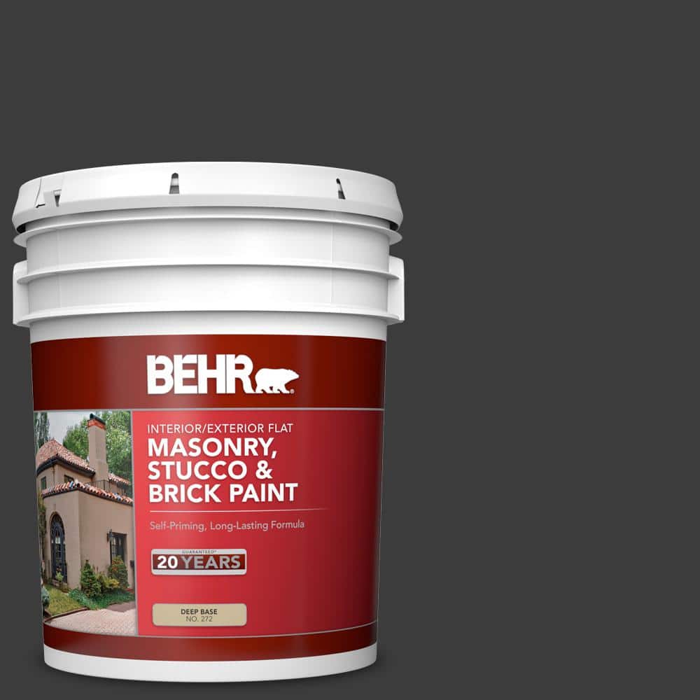 5 gal. #MQ5-05 Limousine Leather Flat Masonry, Stucco and Brick Interior/Ex