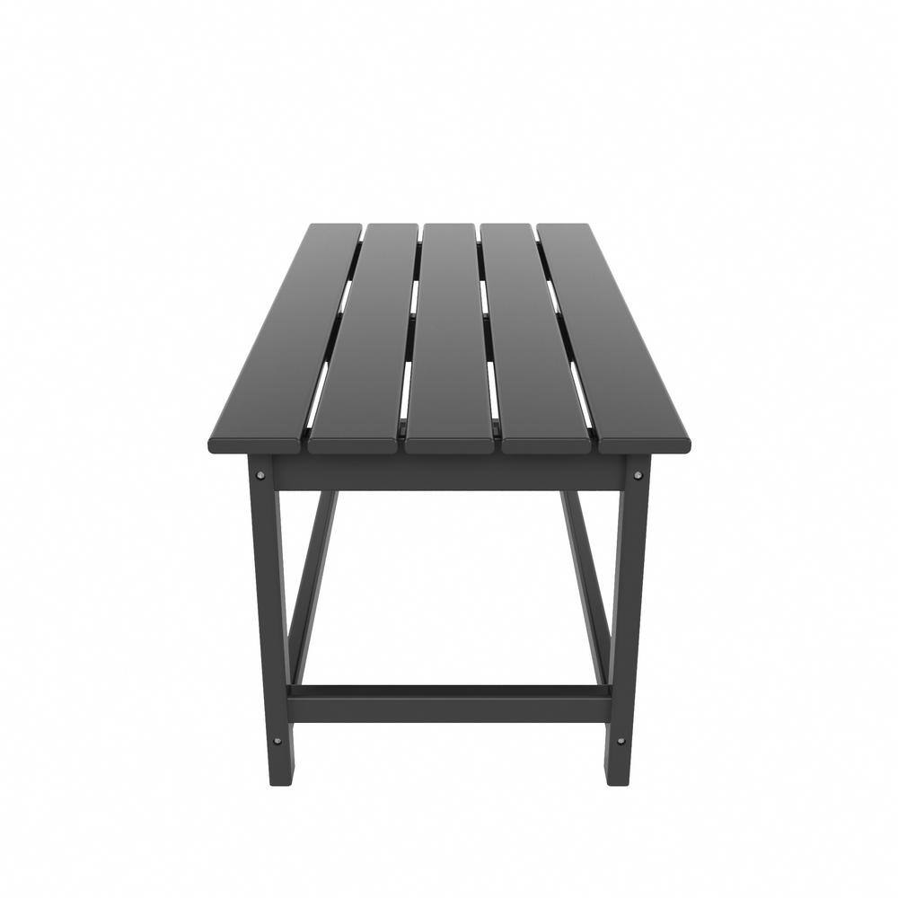 Gray HDPE Plastic Adirondack Outdoor Coffee Table
