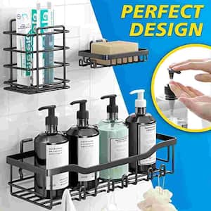 Shower Caddy, Shower Shelves [5-Pack], Adhesive Shower Organizer No Drilling, Large Capacity
