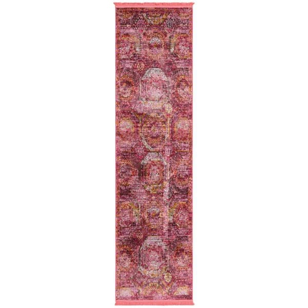 Unique Loom Baracoa Coppelia Pink 2' 0 x 8' 0 Area Rug