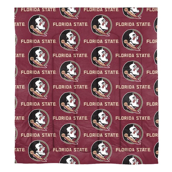THE NORTHWEST GROUP 5-Piece Multi Color Florida State Seminoles Full Size Rotary Polyester Bed in a Bag Set