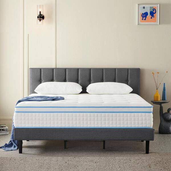 Crduf Twin Medium Innerspring Mattress Hybrid Pocket Spring 10 in. Bed