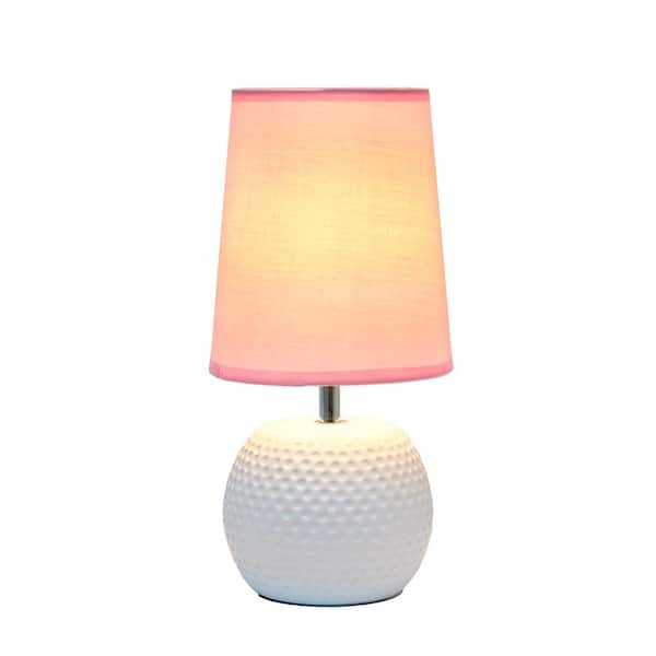 pink ceramic table lamp