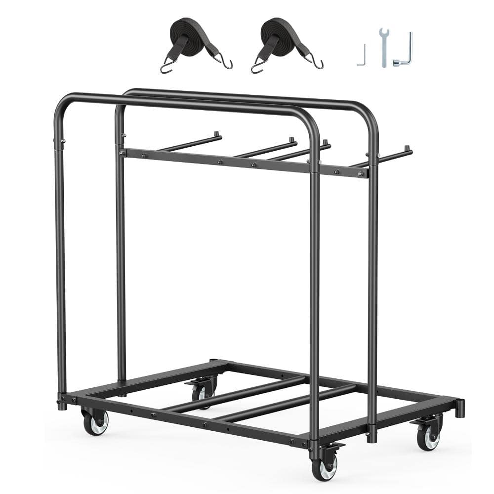 Black 400 lb. Capacity Steel Foldable Chair Hand Truck with Casters for 5 Tables and 14 Chairs price history on PriceWatchPro