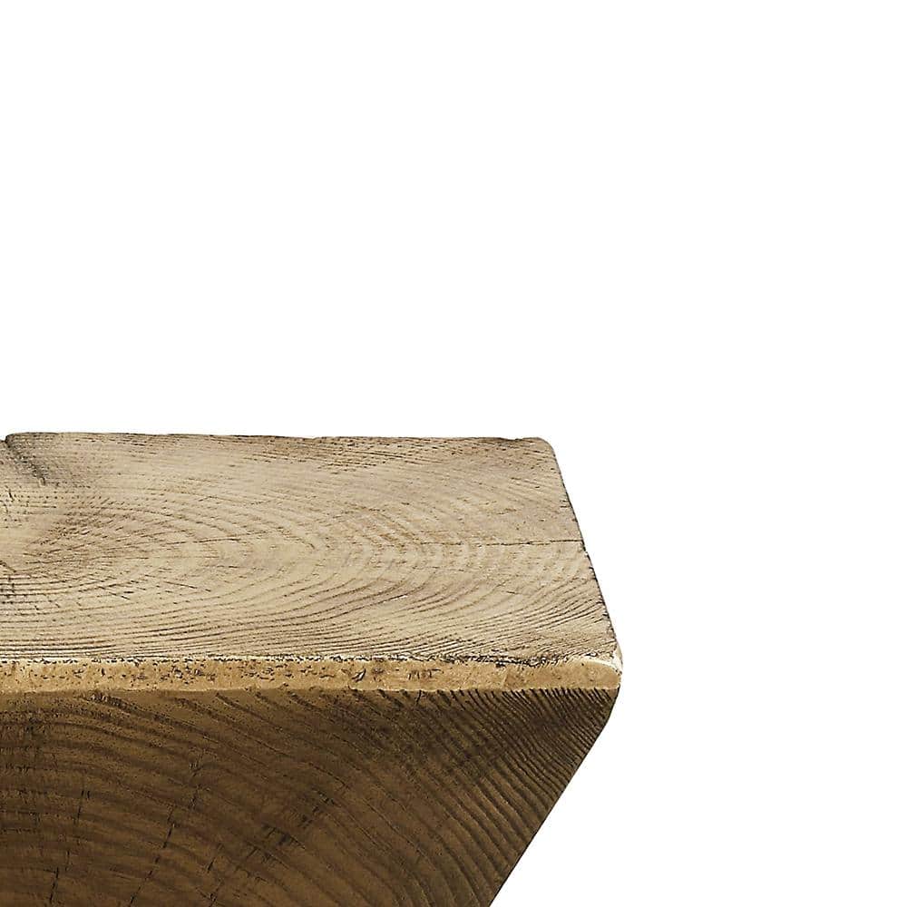 Zahi Oak Finish Eco-Friendly Wood Accent Table