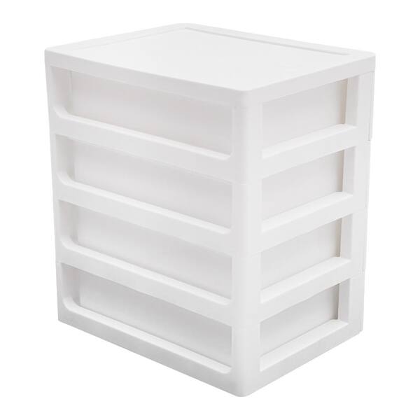 1pc Plastic Jewelry Box, Modern Solid Color White Multi-grid Jewelry  Storage Box For Home