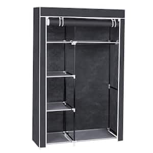 62.2 in. H x 41.1 in. W x 17.9 in. D Gray Portable Closet
