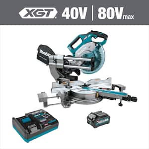 40V max XGT Brushless Cordless 8-1/2 in. Dual-Bevel Sliding Compound Miter Saw Kit, AWS Capable (4.0Ah)