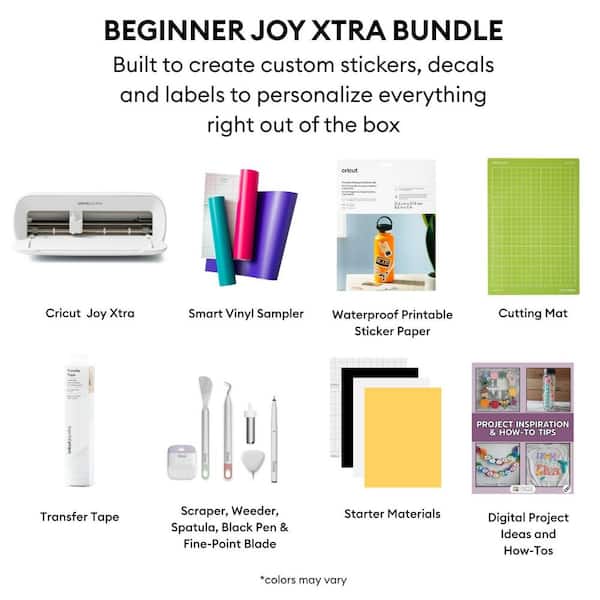 cricut joy 付属品 材料 Cricut Joy Xtra Die Cutting Machine Bundle with Sticker Making