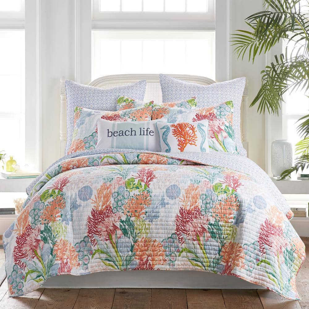 Levtex Home SunSet Bay 3-Piece Multicolored Cotton King/California King  Quilt Set L54081KS - The Home Depot