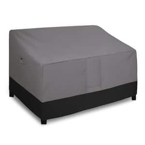 104 in. W x 40 in. D x 33 in. H Gray/Black Waterproof Outdoor Couch Cover, Heavy-Duty 4-Seater Patio Sofa Cover