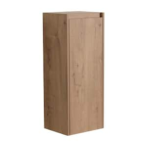 Modern 12 in. W x 9.8 in. D x 29.5 in. H Bathroom Storage Wall Cabinet in Imitative Oak