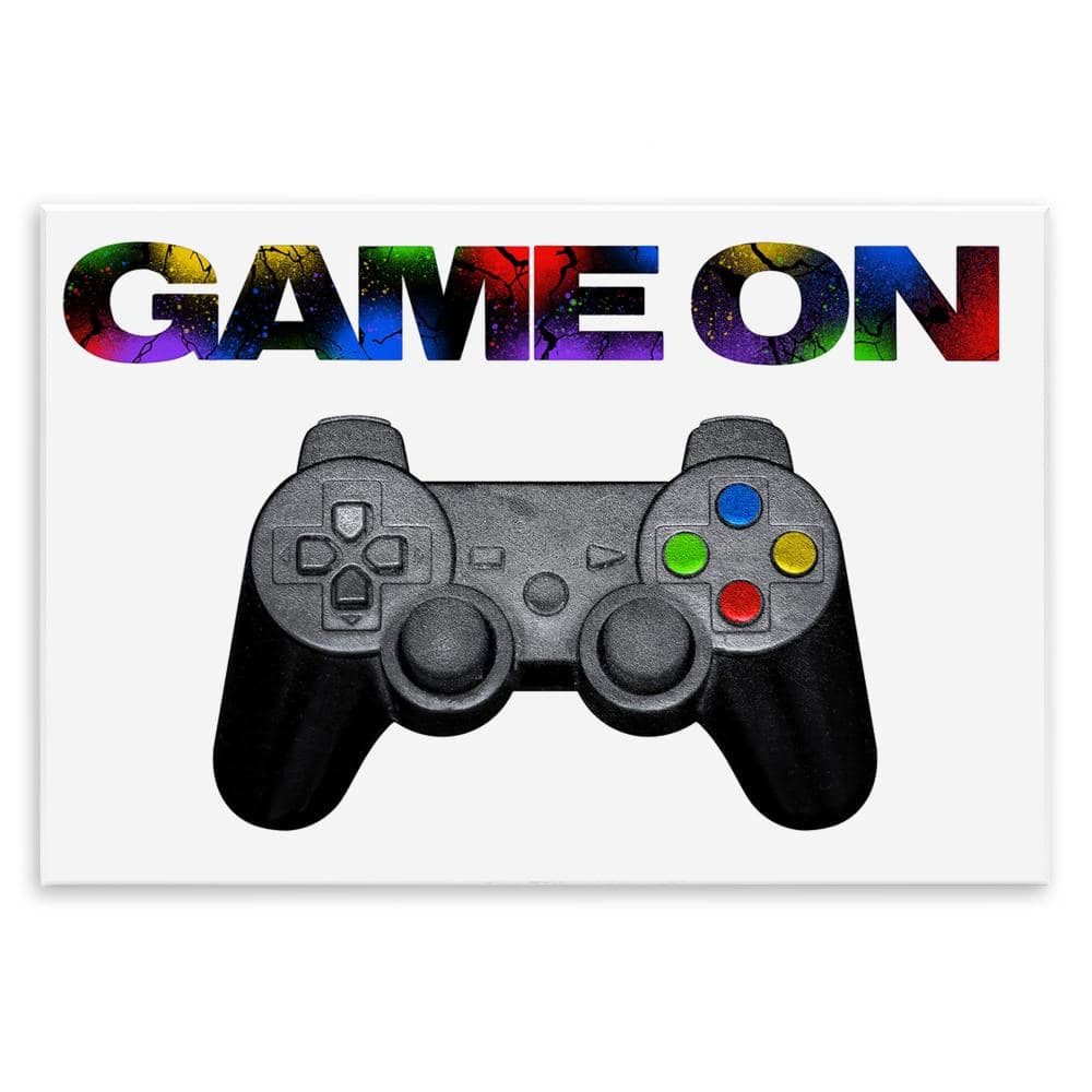 Controller Game On Splatter Wall Plaque Art, design by Marcus Prime