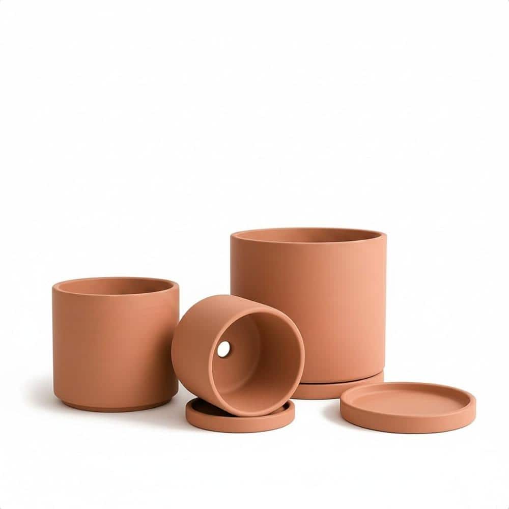 4.2/5.3/6.5 Inch Terracotta Plant Pots with Drainage & Saucers for Succulents price history on PriceWatchPro