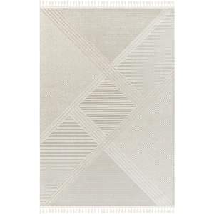 Finland Off-White/Cream 5 ft. x 7 ft. Modern Indoor Area Rug