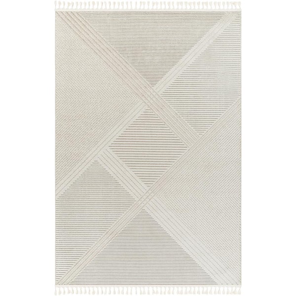 Finland Off-White/Cream 9 ft. x 12 ft. Modern Indoor Area Rug