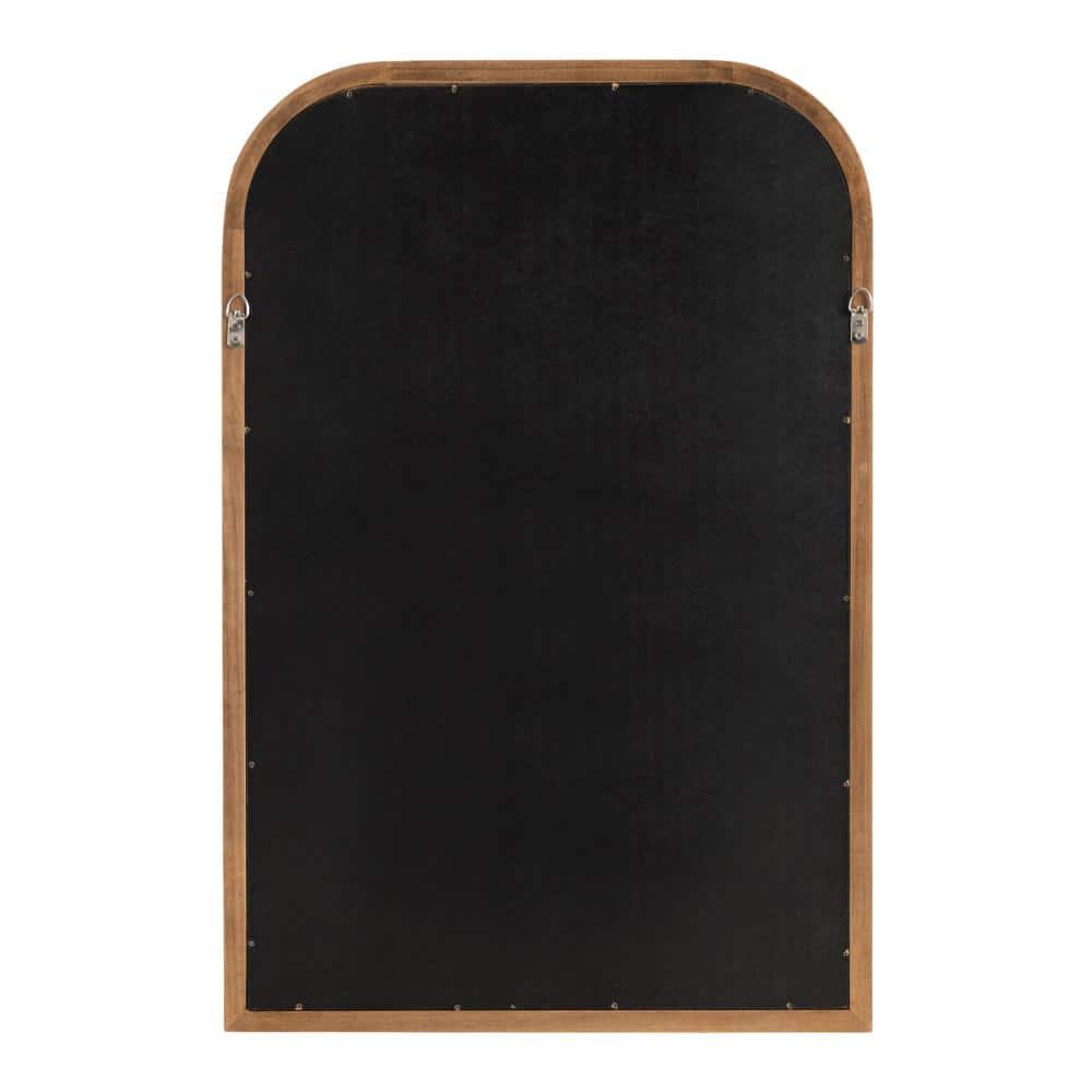 Rustic Brown Arched Full Length Wooden Wall Mirror