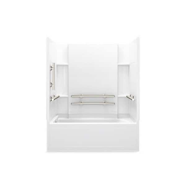 Sterling Accord 60 in. L x 32 in. W x 56.5 in. H Rectangular Tub/Shower Combo Unit in White