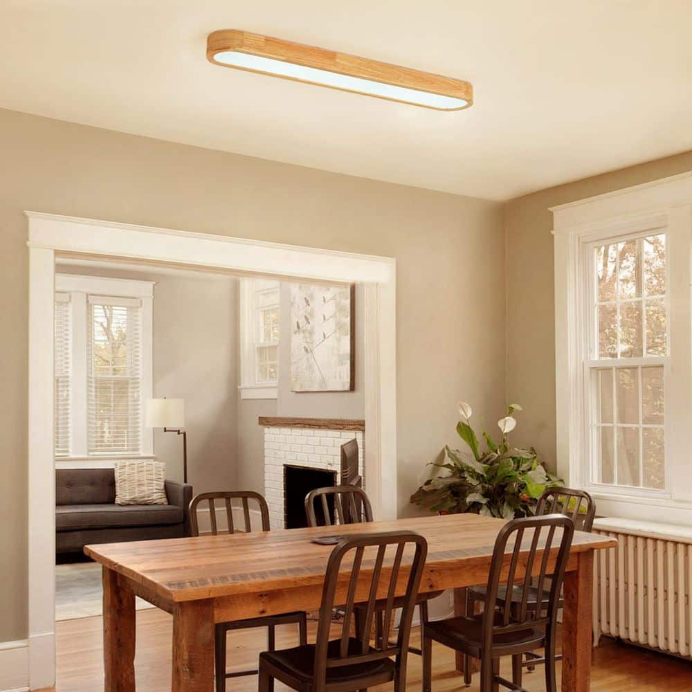 K*様 Groove-ceiling lamp aiwen 37.4 in. 46-Watt Modern White Integrated LED Flush Mount