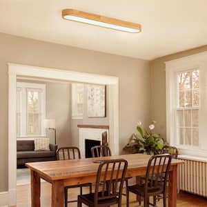 aiwen 19.69 in. 28-Watt Modern White Integrated LED Flush Mount