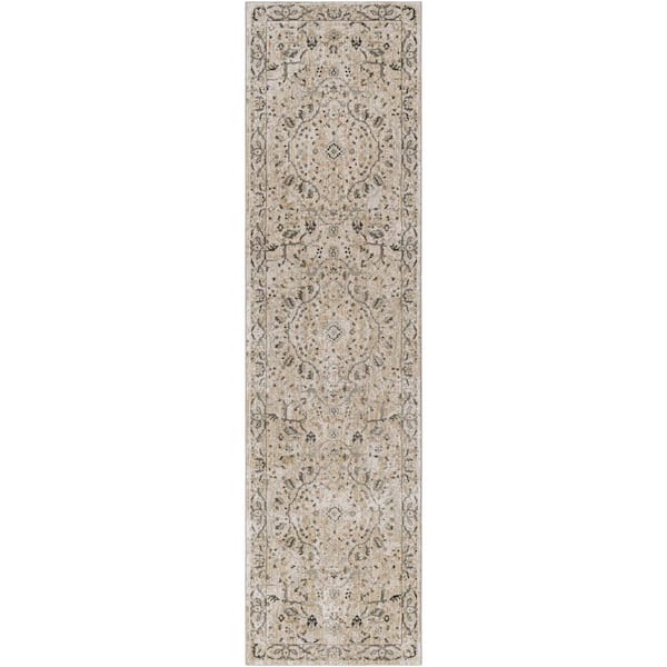 Oshawa Beige 3 ft. x 10 ft. Indoor Area Rug