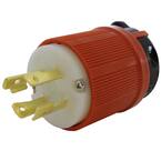 NEMA L16-30P 3-Phase 30A 480-Volt 4-Prong Locking Male Plug with UL, C-UL Approval