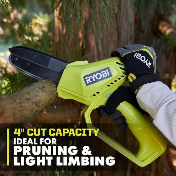 RYOBI 12V 6 in. Cordless Battery Compact Pruning Mini Chainsaw