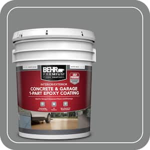 5 gal. #PFC-63 Slate Gray Self-Priming 1-Part Epoxy Satin Interior/Exterior Concrete and Garage Floor Paint