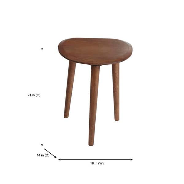 Haze Brown Finish Wood Accent Tables (Set of 2) (16 in. W x 21 in. H)
