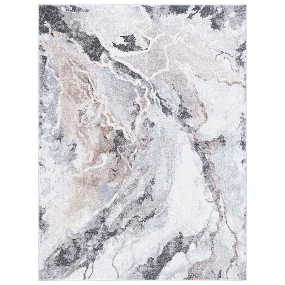 SAFAVIEH Opal 5 ft. x 8 ft. Ivory/Gray Marble Area Rug OAL410A-5 - The ...