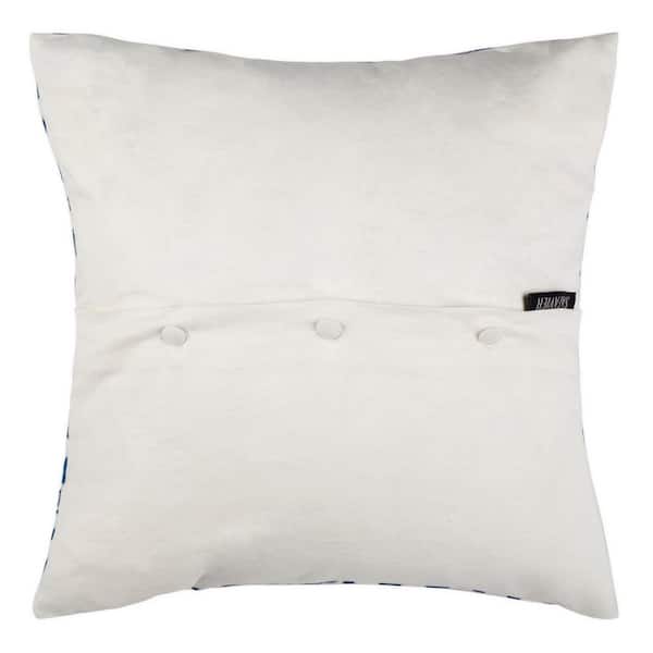 Vito White Polyester 18x18 Square Decorative Throw Pillow 272502018SQ -  The Home Depot