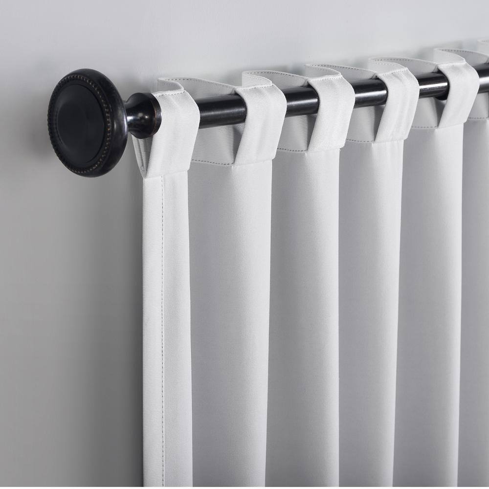 Pearl Velvet 96" Blackout Back Tab Curtain Panel