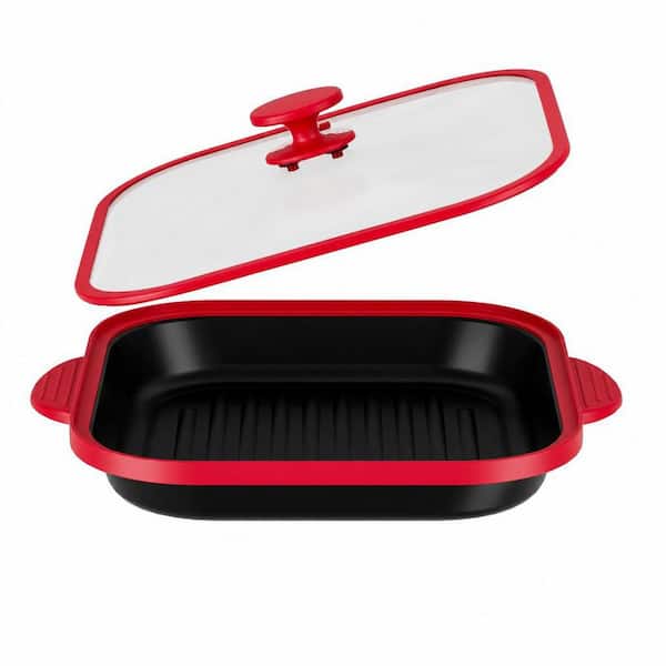 Microwave Grill Pan, Bacon Cooker, Crisper and Grilled Cheese Maker, Dishwasher Safe for Easy Clean Stocking Stuffer