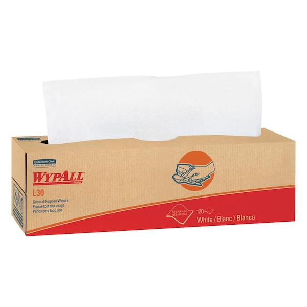 WYPALL L30 Towels, POP-UP Box, 9-4/5 in. x 16-2/5 in., 100/Box, 8 Boxes/Carton