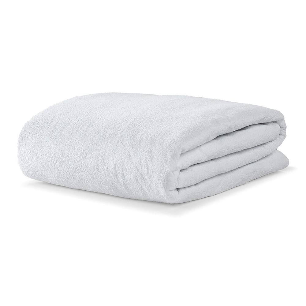 Twin White Terry Cloth Waterproof Mattress Protector