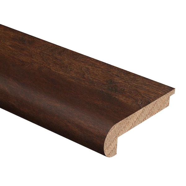 Zamma Tobacco Barn Hickory 3/8 in. Thick x 2-3/4 in. Wide x 94 in. Length Hardwood Stair Nose Molding Flush
