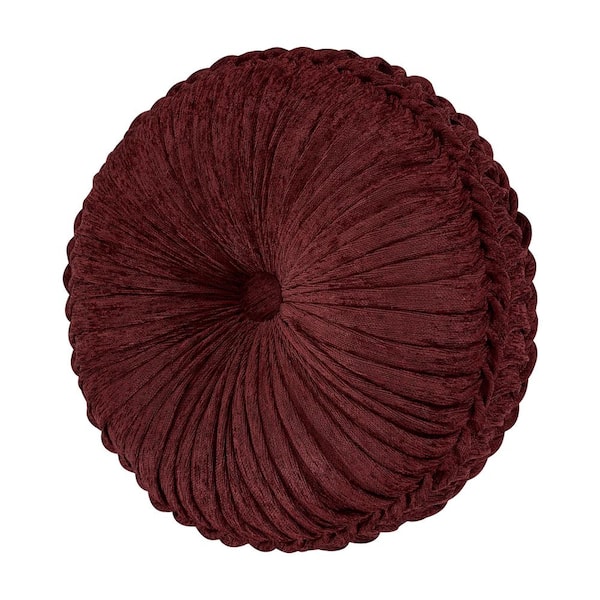 Unbranded Georgia Polyester Tufted Round Decorative 15 in. x 15 in. Throw Pillow