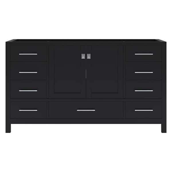 Caroline 60 in. W Bath Vanity Cabinet Only in Espresso