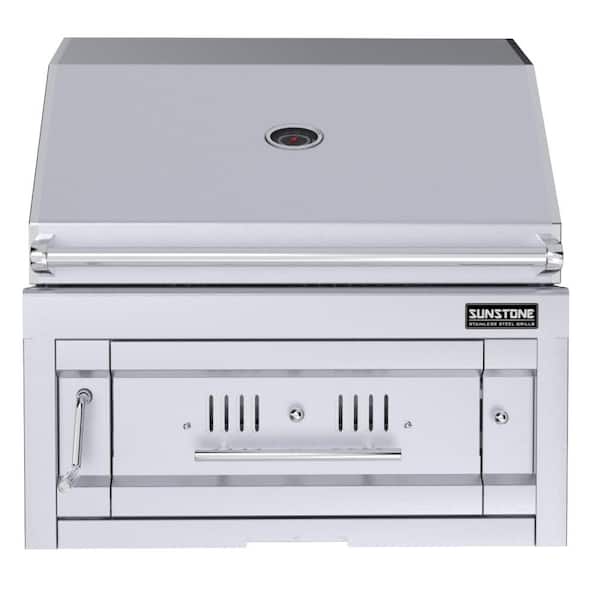 Sunstone 28 in. Sun Charcoal Grill in Stainless Steel
