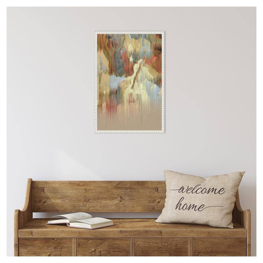 Beaded Framed Abstract Impressionist Canvas Wall Art, 16 x 23