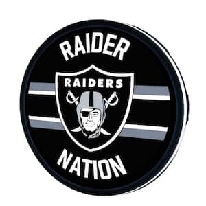 Las Vegas Raiders 15 in. Round Plug-in LED Lighted Sign