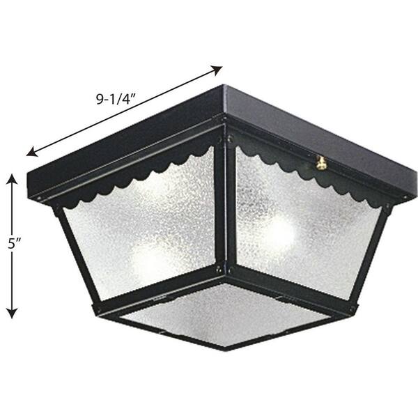 Textured Black Traditional Frosted Glass Lantern Pendant Light